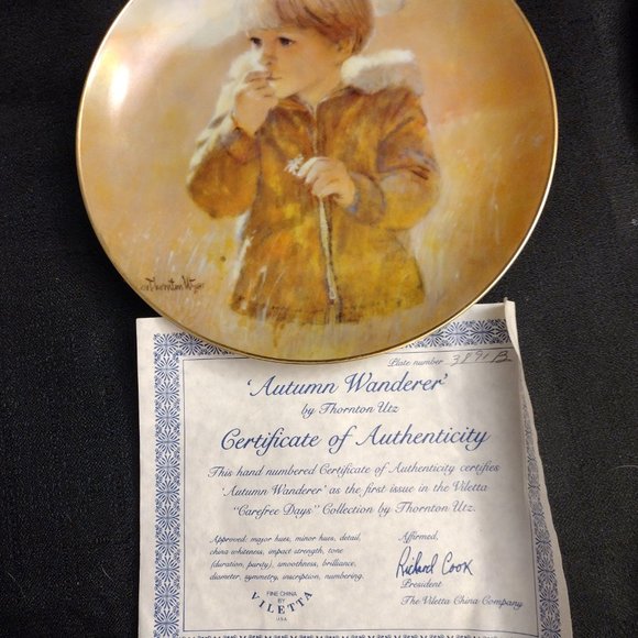 Lot of 5 Collectibole Art Plates w/ Cert of Authenticity - Picture 5 of 9